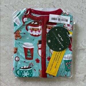 Little Sleepies Red and Green Pajama Sets Festive Holiday Design